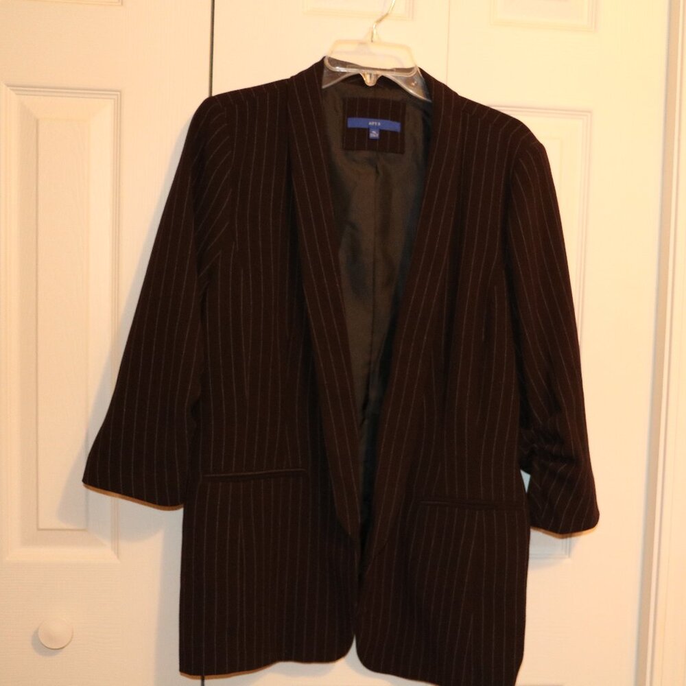 Apt 9 Women's XL Black Lined Jacket